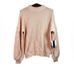 O’Neill Women’s Blush Lucky Lady Mock Neck Sweater Pullover Size M NWT Preppy